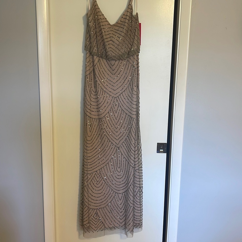 Adrianna Papell beaded gown size 12